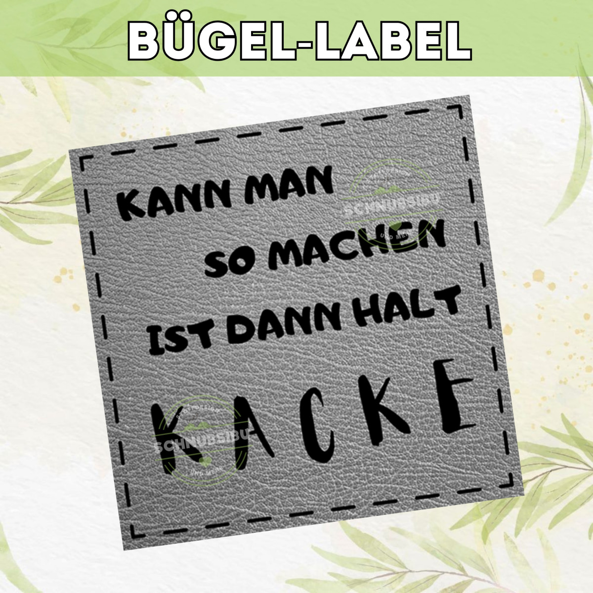 Bügel-Label Kann man so machen